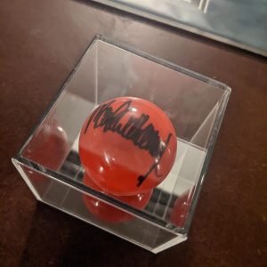 Mark Williams Snooker Signed Ball In Case
