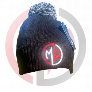 Mark Williams Snooker Plain Black Bobble Hat