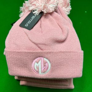 Mark Williams Snooker Plain Pink Bobble Hat.