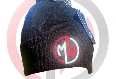 mark williams dark black bobble hat