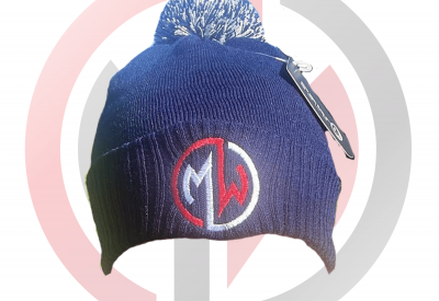 mark williams dark blue bobble hat